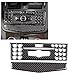 Aramox Car Control Panel Trim, 2PCS Carbon Fiber Car Interior Decorative Trim Control Panel Frame for Mercedes C Class Left Drive (A)