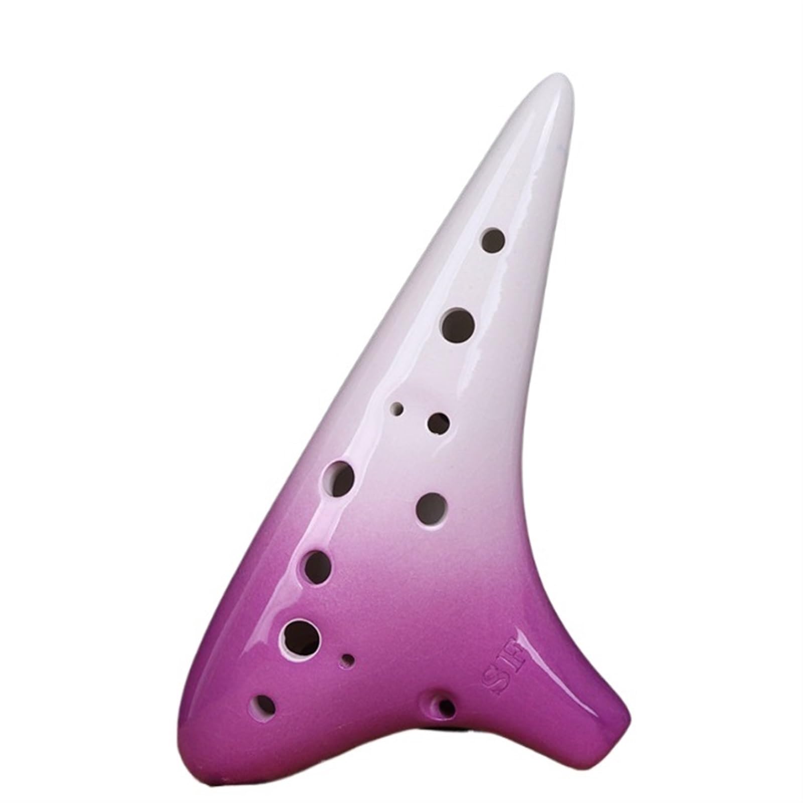 Ocarina principianti Ocarina In Ceramica A 12 Fori SF Strumento Per Principianti Professionale Con Tonalità Alta In F A 12 Fori(Purple)