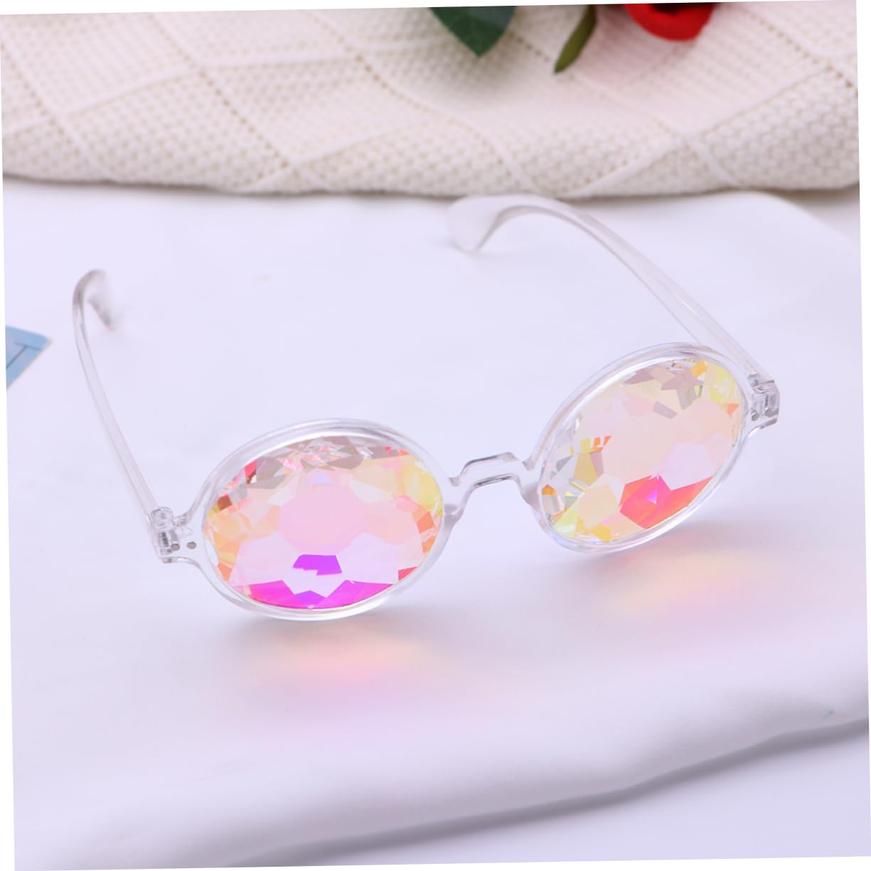 3 Gafas De Sol Caleidoscopio De Moda Con Patas Flexibles Para La Noche Y La Fiesta.