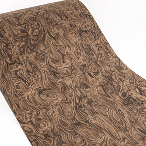 Chocolate - Chapa de madera de color - 0,3 mm 2,5 x 0,58 m - Desbloquea la creatividad en proyectos de bricolaje, muebles y decoración