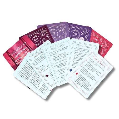 Image of Attachies Activity Cards for Babies 0-12 Months - Social Emotional Development, Bonding & Sensory Stimulation, Safe & Durable, Portable for Interactive Play