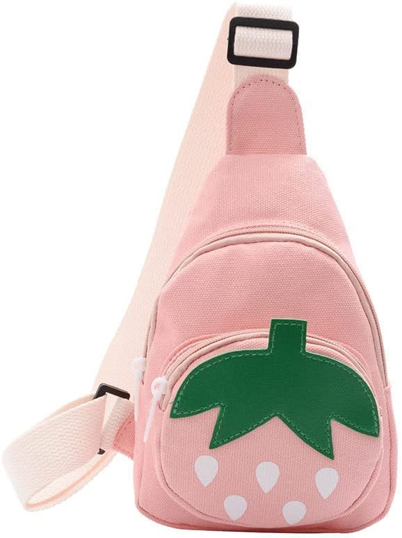 Hiflyer Sling Bag Bolso de hombro Bolso de pecho, Mochila pequeña Bolsa de eslinga, Bolso Kawaii Mochila Kawaii Mochila Mochila Sling, rosado (Pink