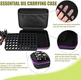 Essential Oil Carrying Case, 60 Bottles Essential Oil Storage Case Hard Shell EVA Essential Oil Holder Organizer, Essential Oil Box Essential Oil Travel Case Holds 5ml, 10ml, 15ml Bottles - Image 5