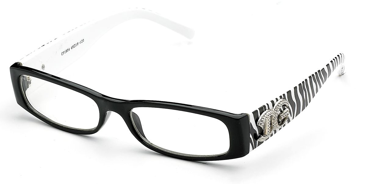 Newbee Fashion - IG Unisex Clear Plastic High Fashion Rectangular Oval Shape Clear Lens Glasses