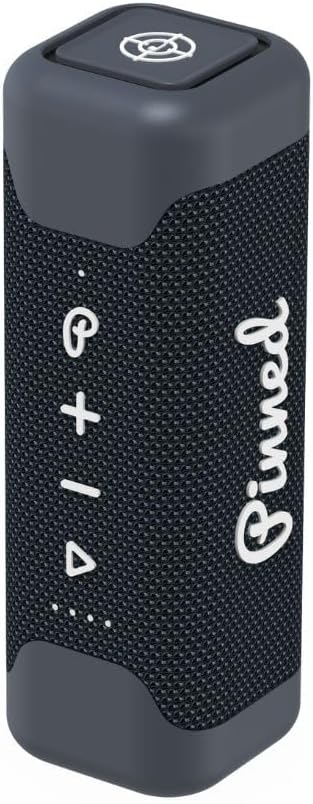 Pinned The Sound Stick Speaker - 100% Waterproof Shower Speakers - Magnetic, Wireless Speakers with Bluetooth for Outdoors - Golf Gifts for Men - 15+ Hour Battery Life, Dual Speaker Pairing - Navy