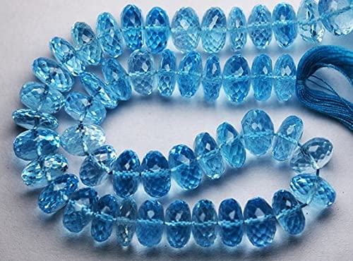 Rondelles Sky Blue az micro facettées LKBEADS pour bijoux haute fantaisie