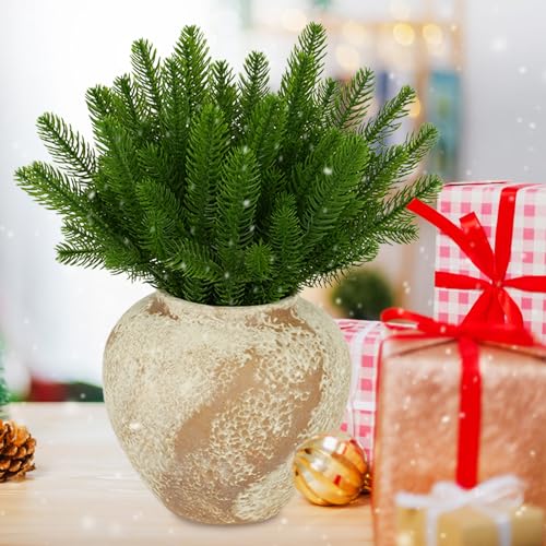 Künstliche Kiefernzweige, 30 Stück, grüne Blätter, künstliche Tannenzweige, Weihnachtsdekoration, DIY-Zubehör für Girlanden, Kränze, Weihnachten und Haus- und Gartendekoration (30) – Bild 4