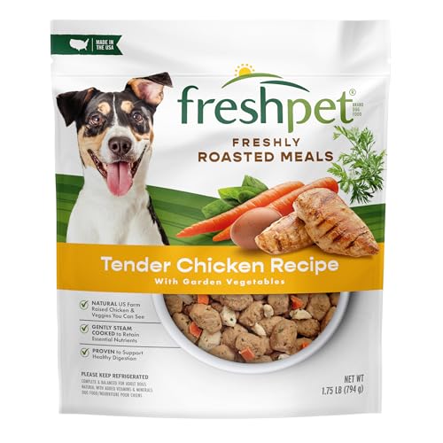 Freshpet Dog Food, Roasted Meals, Tender Chicken Recipe, 1.75 Lb
