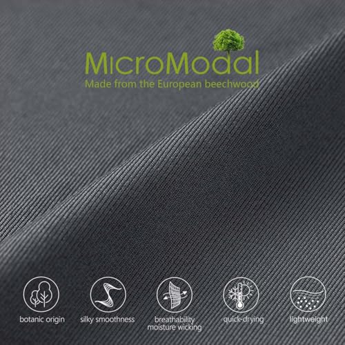 Image of Men's Underwear Micro Modal 3 Pack Boxer Briefs Men Fly