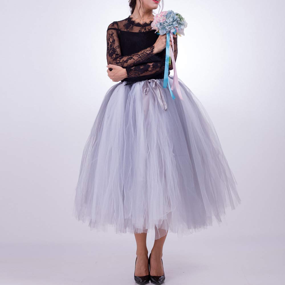 Damen Petticoat Vintage Reifröcke Unterrock für Rockabilly Festliches Kleid