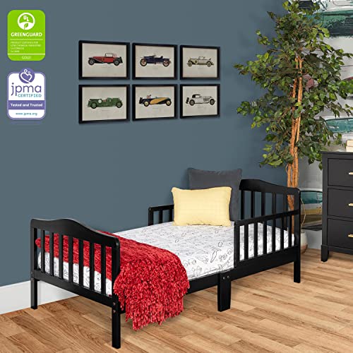 Dream On Me Classic Design Toddler Bed In Black, Greenguard Gold Certified, Pebble Grey #TOP2