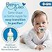 Dr. Brown's Anti-Colic Options+ Narrow Glass Baby Bottle Starter Set with Silicone Bottle Sleeves, Levels 1, 2, and 3 Nipples, Soft Touch Cleaning Brush, Storage/Travel Caps, and HappyPaci