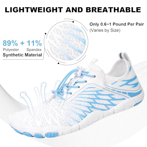 Image of Hike Barefoot Shoes for Women Men Non-Slip Breathable Walking Shoes Wide Toe Box Comfortable Athletic Footwear