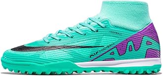 Men's Soccer Shoes Football Cleats High-Tops Lace-Up Non-Slip Spikes Indoor Outdoor Sports Athletic Baseball Lacrosse Sneaker