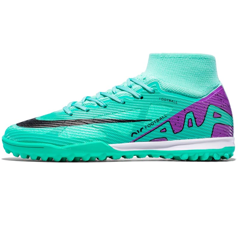 Men's Soccer Shoes Football Cleats High-Tops Lace-Up Non-Slip Spikes Indoor Outdoor Sports Athletic Baseball Lacrosse Sneaker