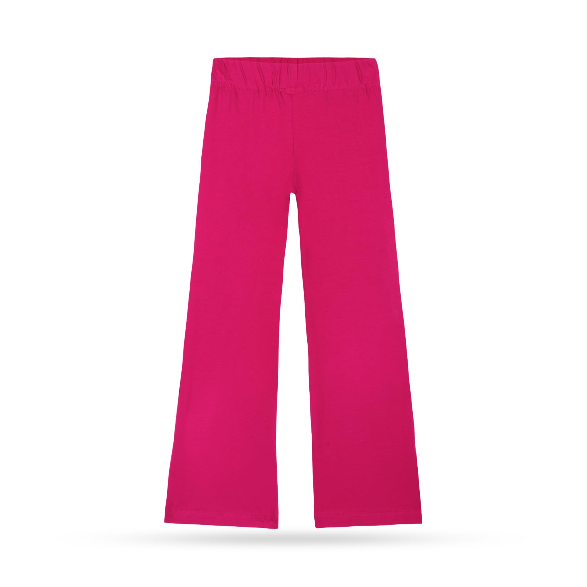 T2F Leggings svasati in cotone stampato da ragazza, confezione da 5, collant a lunghezza intera, morbidi e confortevoli, da indossare tutti i giorni per bambini