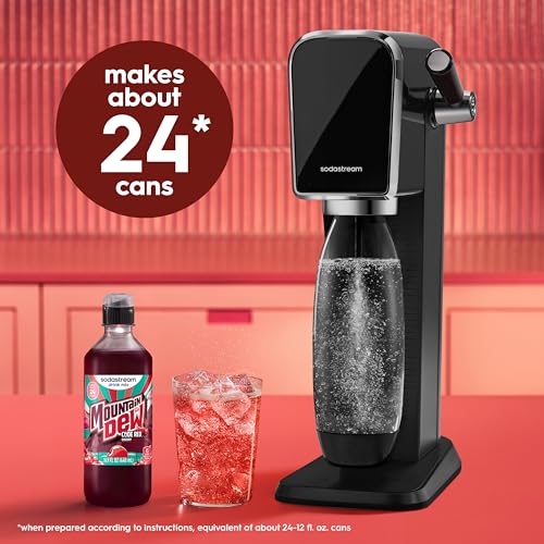 Image of Sodastream MTN Dew Code Red Regular New Pour Bottle Drink Mix 14.9 Fl Oz (Pack of 4)