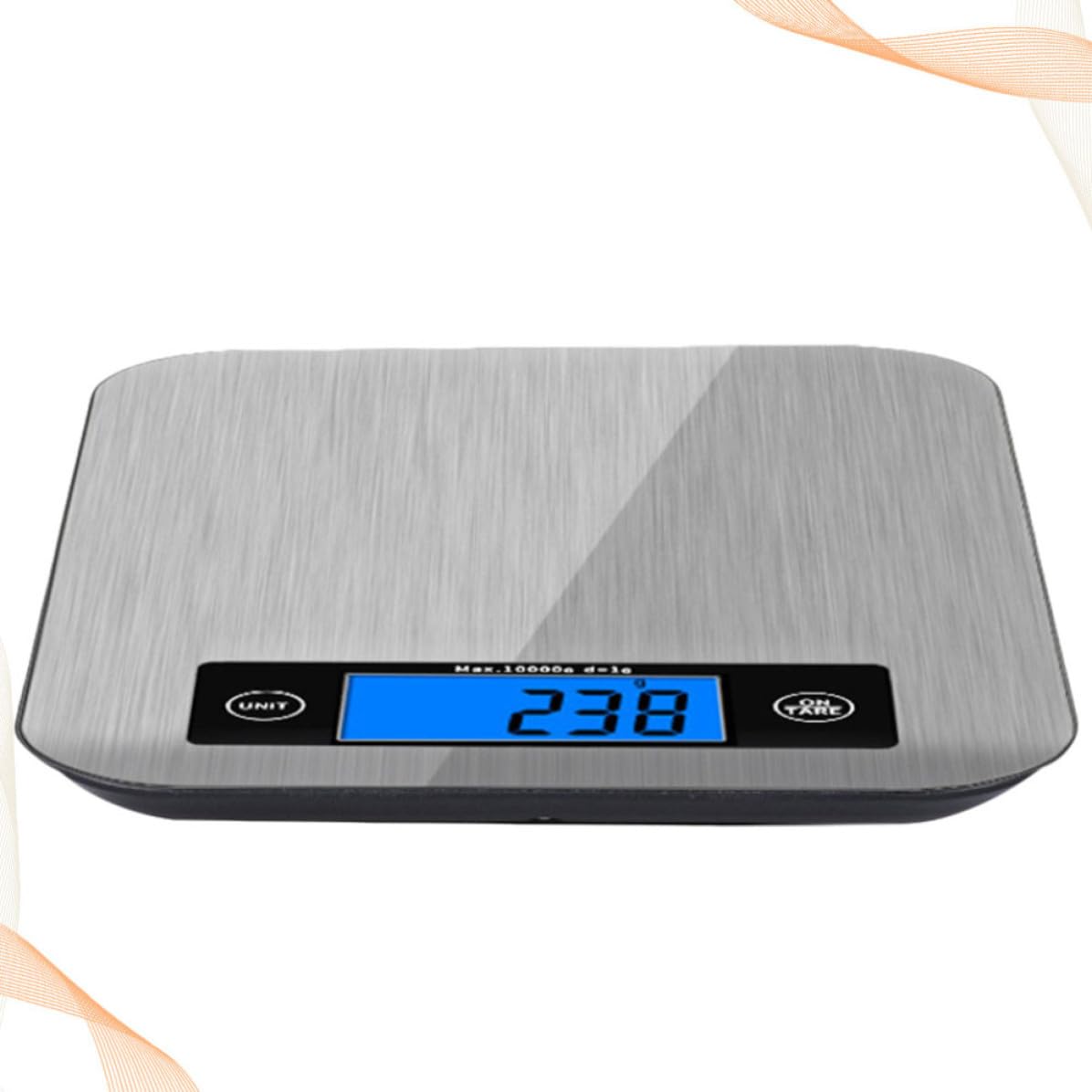 Báscula de 10kg Panel de Inoxidable de Acero Digital Cocina