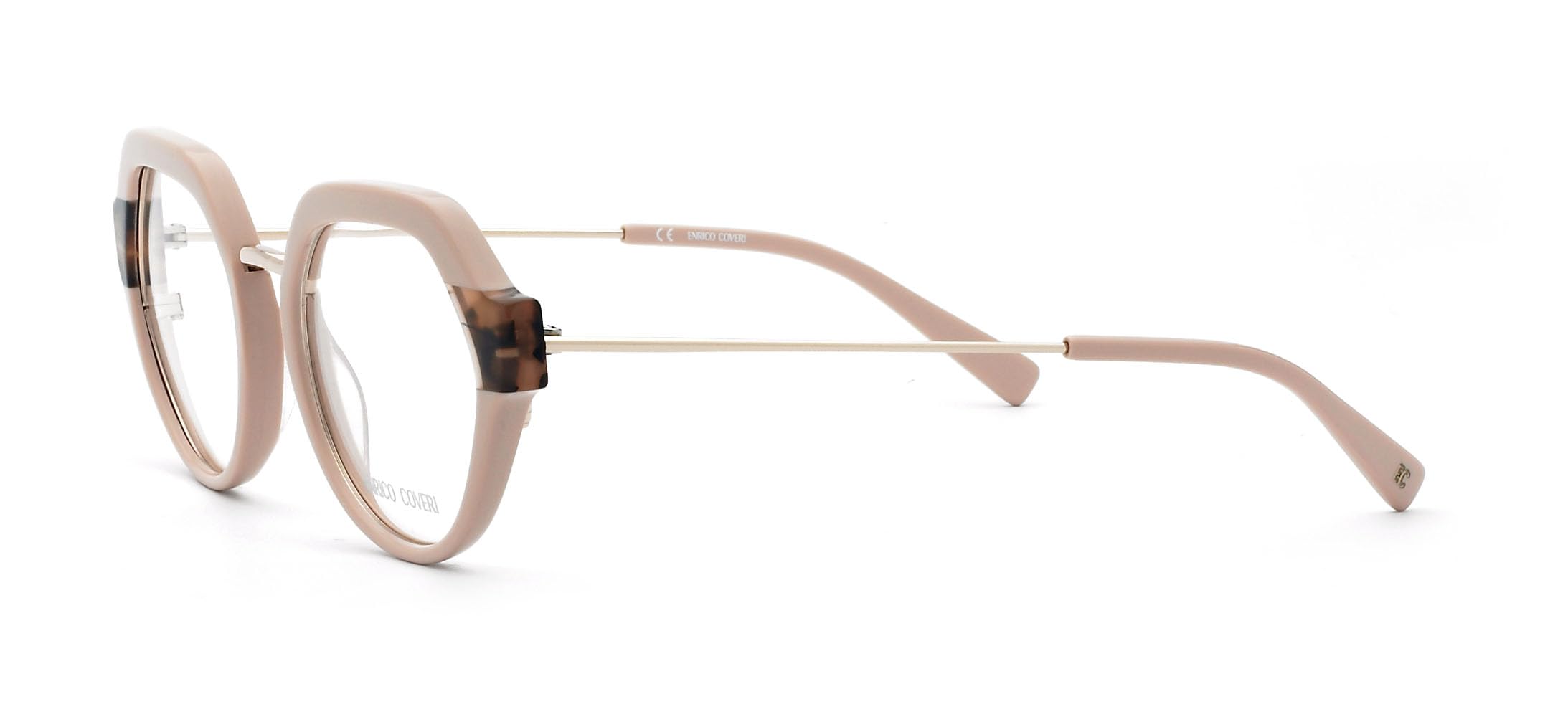 Enrico Coveri Okulary korekcyjne ECV145 damskie oprawki, Różowy