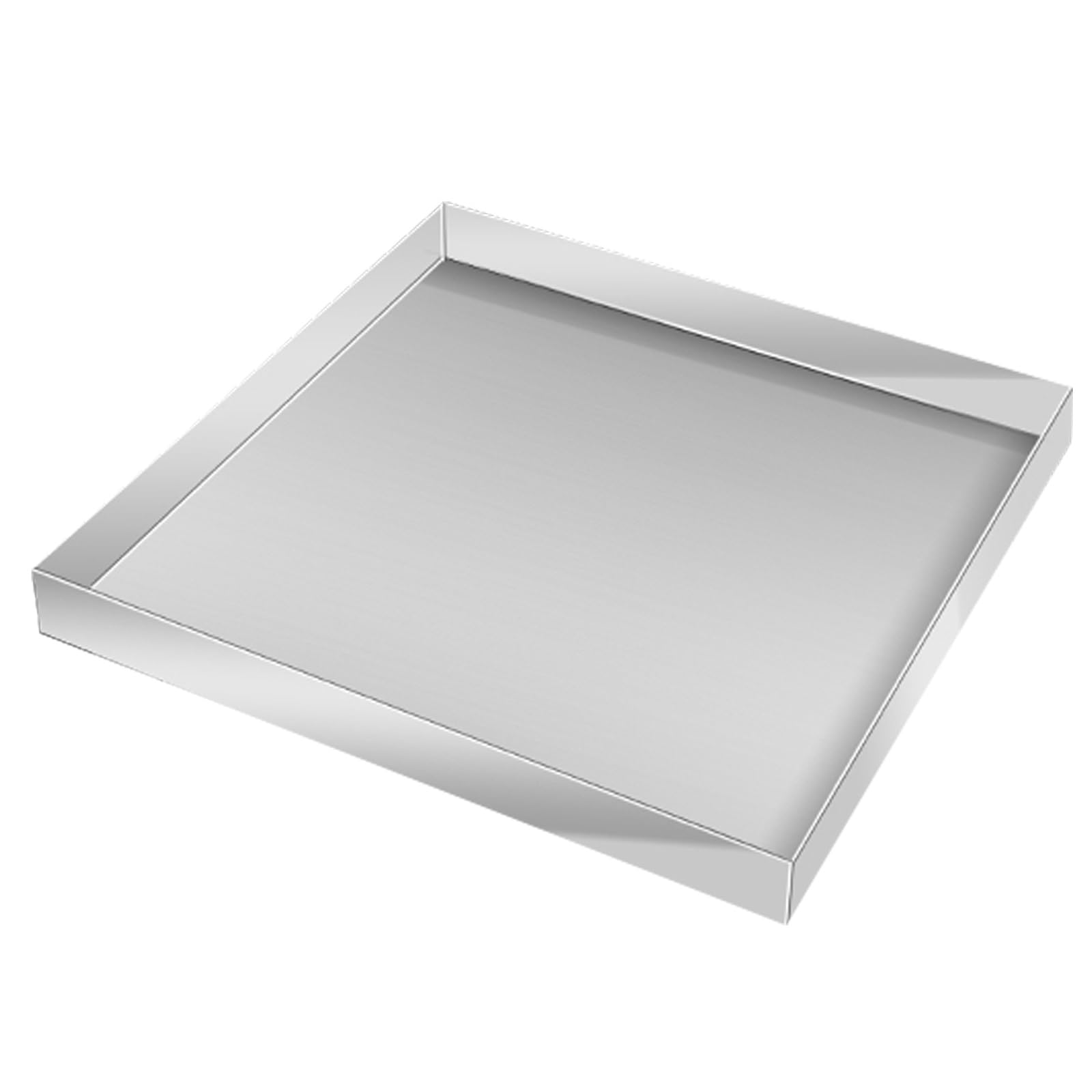 Bandeja Aire Acondicionado, Colector de Agua de Condensado, Bandeja de Agua para Unidad de Aire Acondicionado, Bandeja de Recuperación de Condensados, Bandeja de Aceite, Acero Inoxidable(60x60x4cm/23.