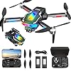 Dron con 2 CÃ¡mara 4K HD, GuKKK RC Quadcopter Drone Plegable para Principiantes, 90Â°ElÃ©ctrica ajustable FPV Dron con 2 BaterÃ­as y Bolsa PortÃ¡til, Juguetes para NiÃ±os y NiÃ±as Regalos Navidad