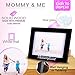 Klikel Mommy And Me Frame - Black Wood Frame With Silver Mom Sentiments - Holds 1 4x6 Photo With Mat or 1 5x7 Photo Without Mat - Wall Mount And Table Desk Display