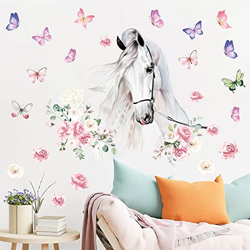Vinilos Decorativos de Caballos Blancos en Vinilo miniatura 2