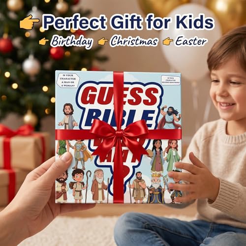 Ambercalm Guessing Bible Who I Am Game? – Bible Trivia Card Game for Kids & Families, 24 Holy Bible Characters with Life Story & Verse Card, Christian Sunday School & Youth Group Games Catholic Gift by Ambercalm - Used condition - Image 7