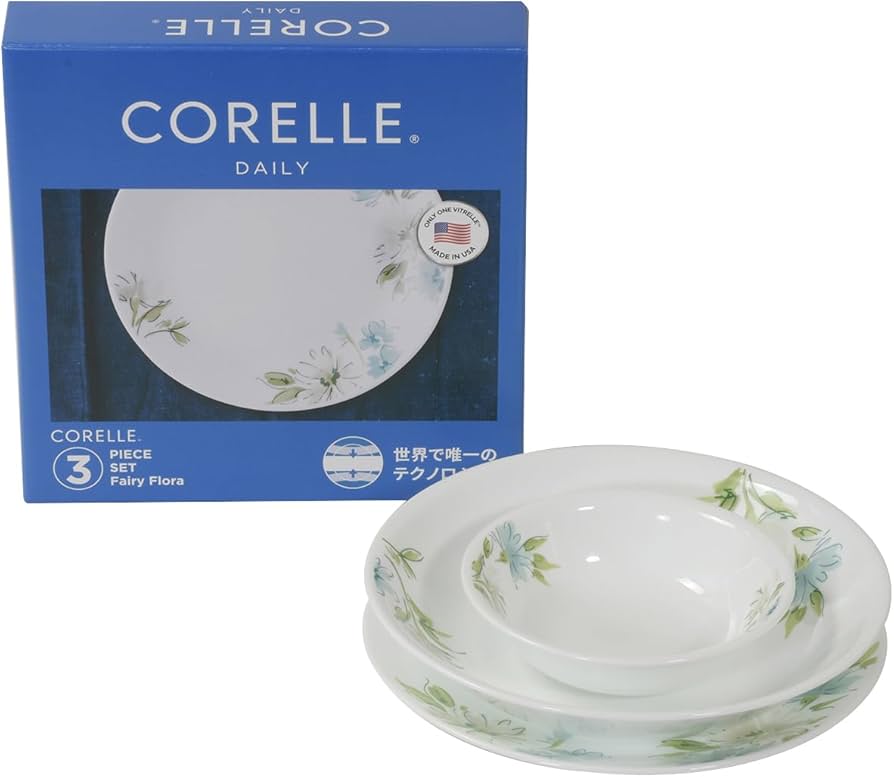 Amazon.co.jp: コレール 3点セット 中皿 深皿 小ボウル 割れにくい