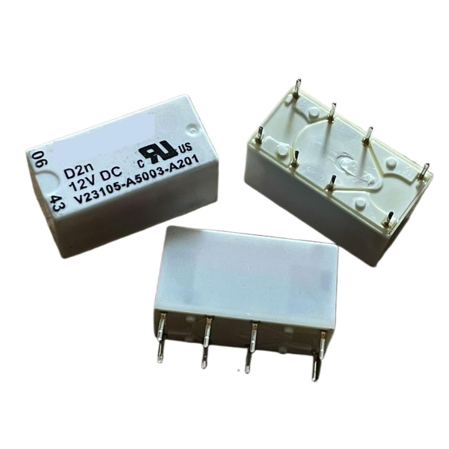 NWPNLXEA V23105-A5303-A201 D2n-12VDC Power Relay 3A 250VAC 12VDC 8 pins