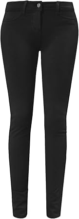 J. LOVNY pantalones ajustados básicos para mujer cómodos y suaves de tela  de color sólido para pantalones ajustados S-3XL : Ropa, Zapatos y Joyería -  Amazon.com