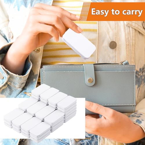 Image of Biugaaufai 60 Pack White Mini Rectangular Metal Tins Boxes with Sliding lids, Small Empty Slide Top Metal Tin, Lip Balm Slide Tins with Lid for Crafts, Jewelry, Candies (2.36 x 1.34 x 0.43 Inch)