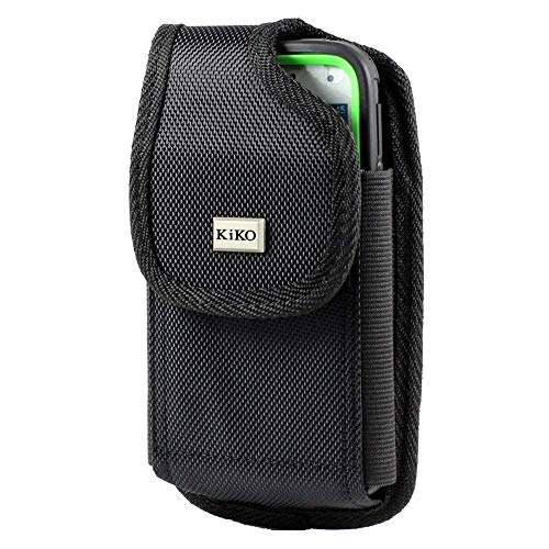 Lg G6,G5, G4, K10, K8,K7, Lg G Vista D631 Vs880, Lg G Flex 2 Ls996 Black Rugged Heavy Duty Nylon Closure Pouch Holster With Swivel Belt Clip (Fits Phone With The Slim Or Thin Case) #TOP1