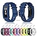 EEweca 6-Pack Bands Compatible with Fitbit Ace 2 Replacement Strap for Kids (Black, Night Sky, Neon Yellow, Gray, Green, Teal)