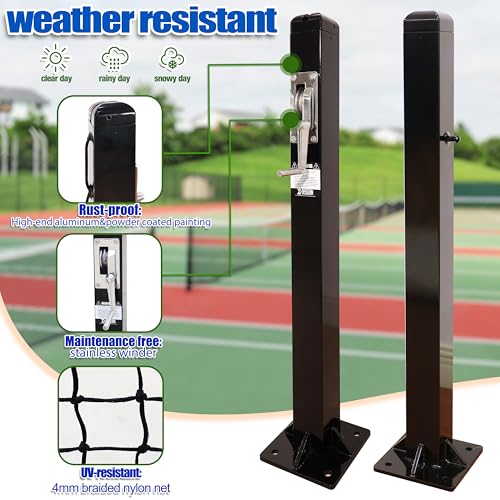 Pro Pickleball Posts and Net system components