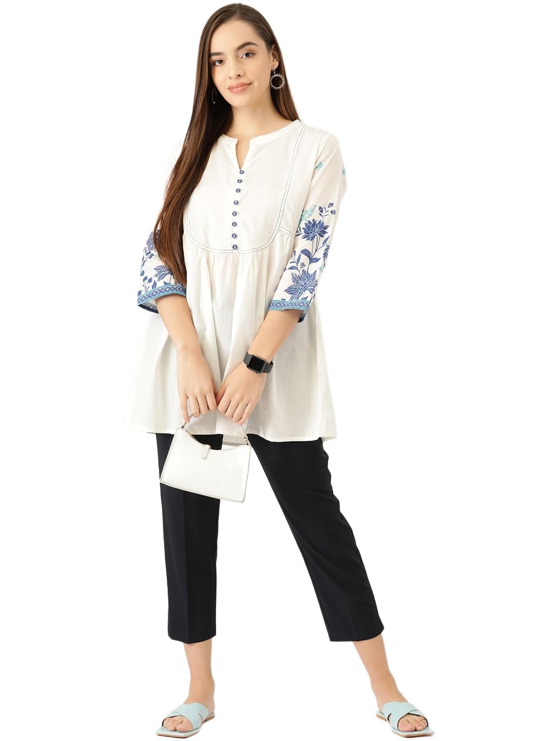 Awadesh FashionAwadhesh Fashion Women's Regular Fit Glamorous Cotton Printed Topper | P