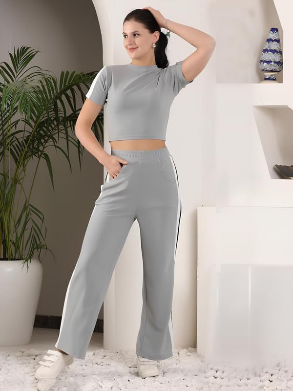 Image of DTR FASHION Women's Active Wear Stretchable Tracksuit | Yoga Wear Suit Set | Casual Wear Tracksuit