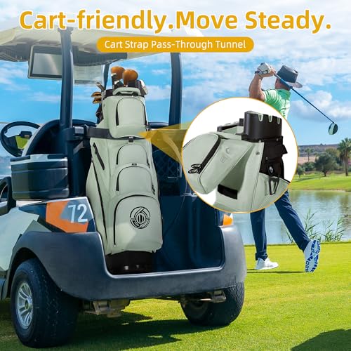 Image of Shopsource 14 Way Golf Cart Bag with Molded Lock Top n Upgrade 900D Oxford