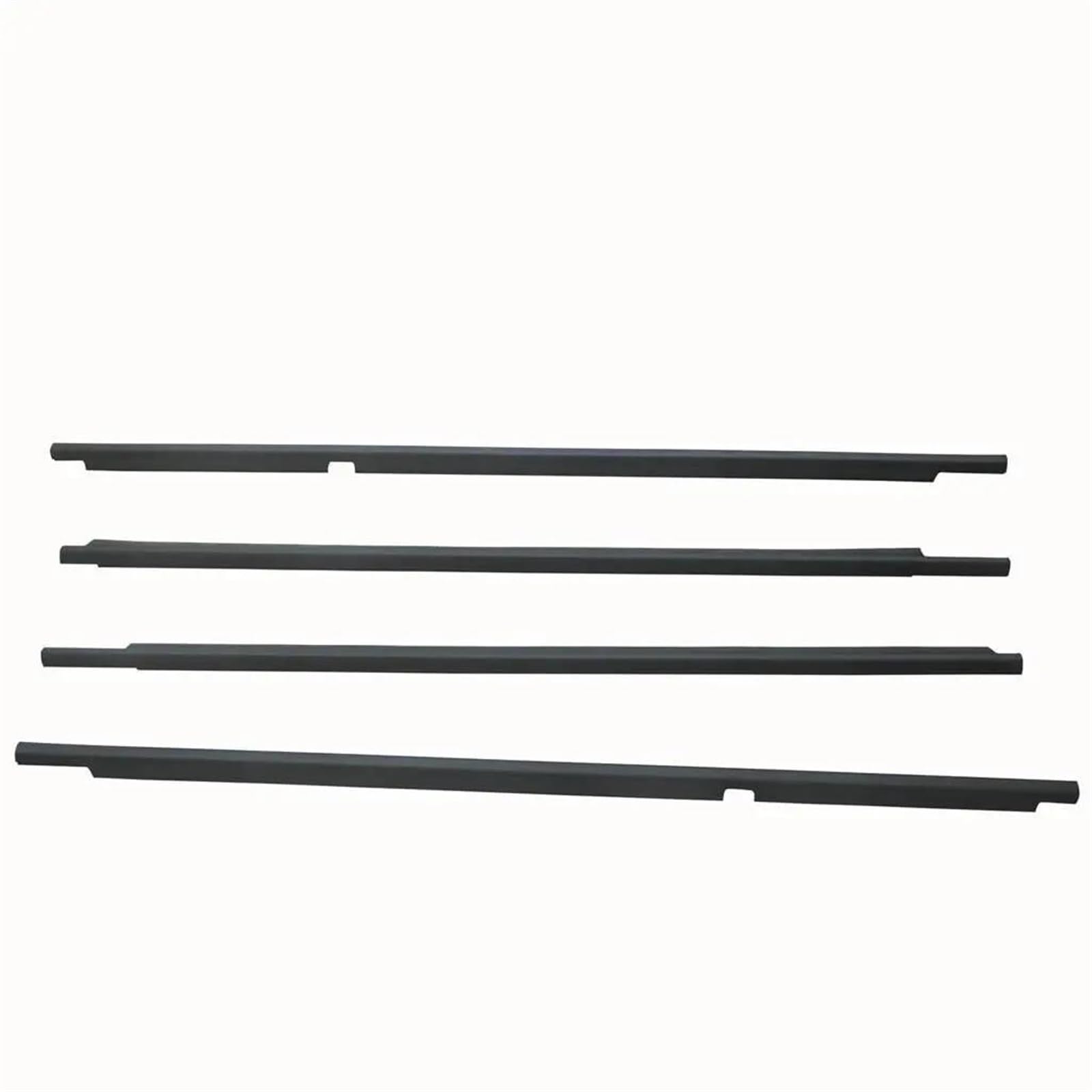 Car Door Edge Guard 4PCS Outer Windows Rubber Weatherstrip Sealing Belt Moulding Trim For Lexus For LX470 1998-2007 Car Door Seal(Black)