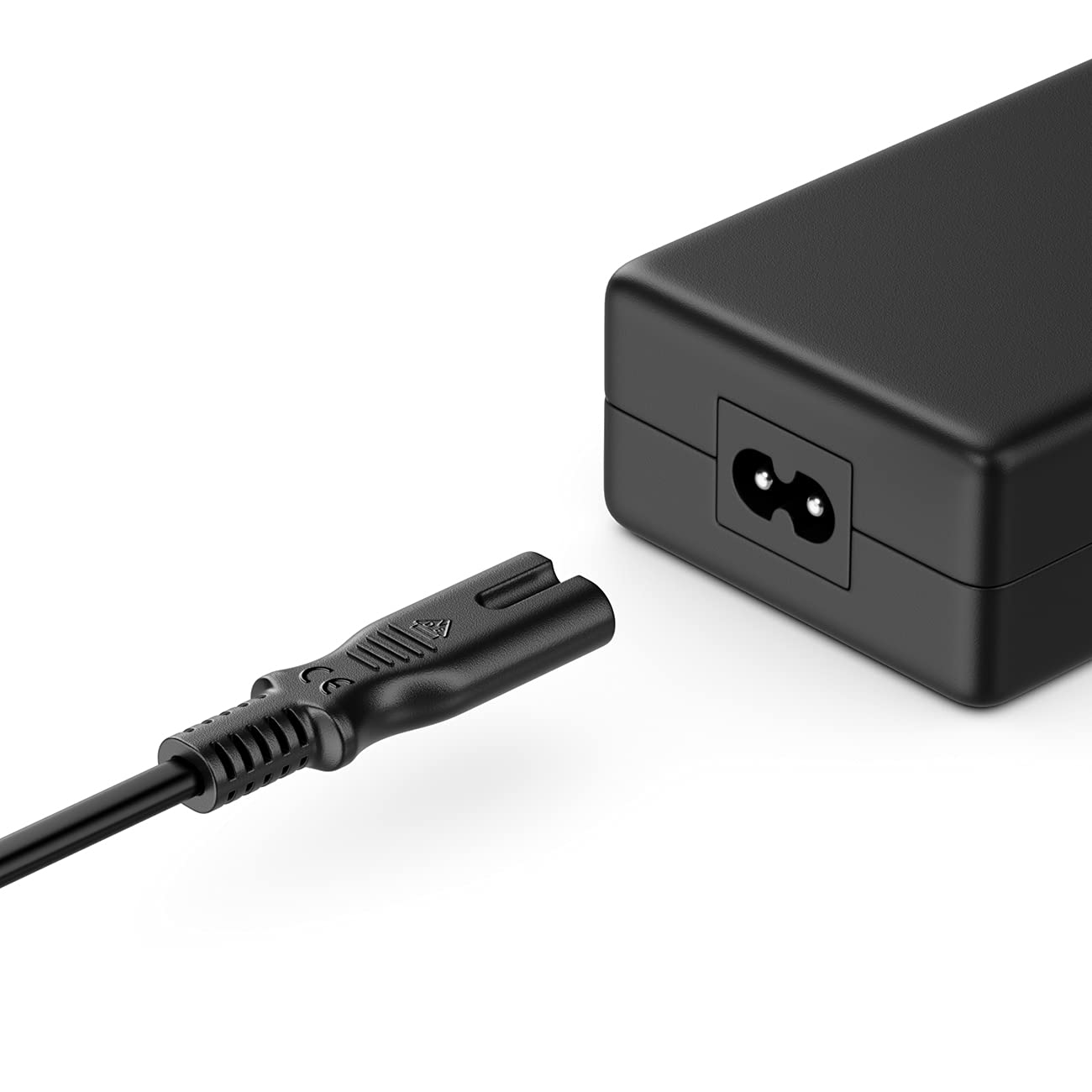 deleyCON 2m Câble D’Alimentation Secteur Prise Type C Euro vers Connecteur C7 Euro - Câble électrique pour TV Blu-Ray Appareils Ménagers Blocs D’Alimentation - Noir