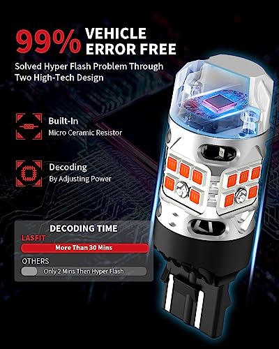 LASFIT 7443CK LED Bulb 7443NA 7444NA with CK Socket LED Turn Signal Light — view 4