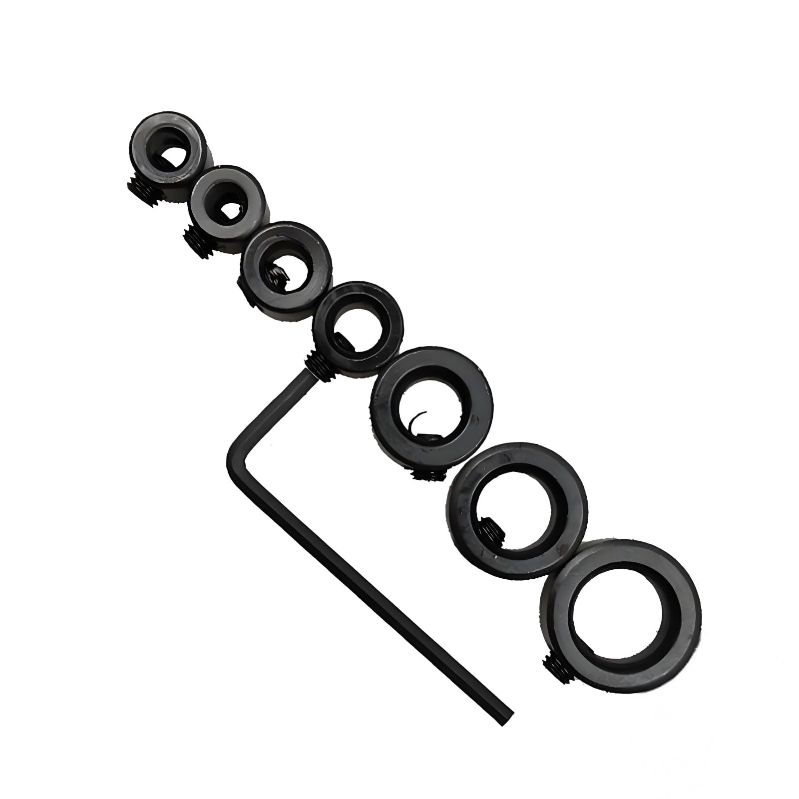 Depth Stop Rings Set Secure Positioning Collars for 3mm to 12mm Shank Size Workshop Essential Tool Retaining Rings