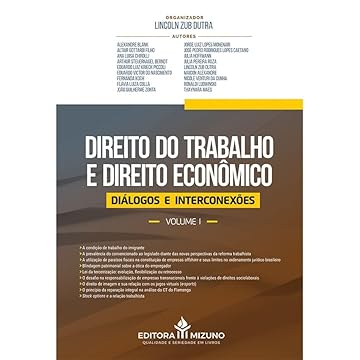 Capa do livro Direito do Trabalho e Direito Econômico Volume I