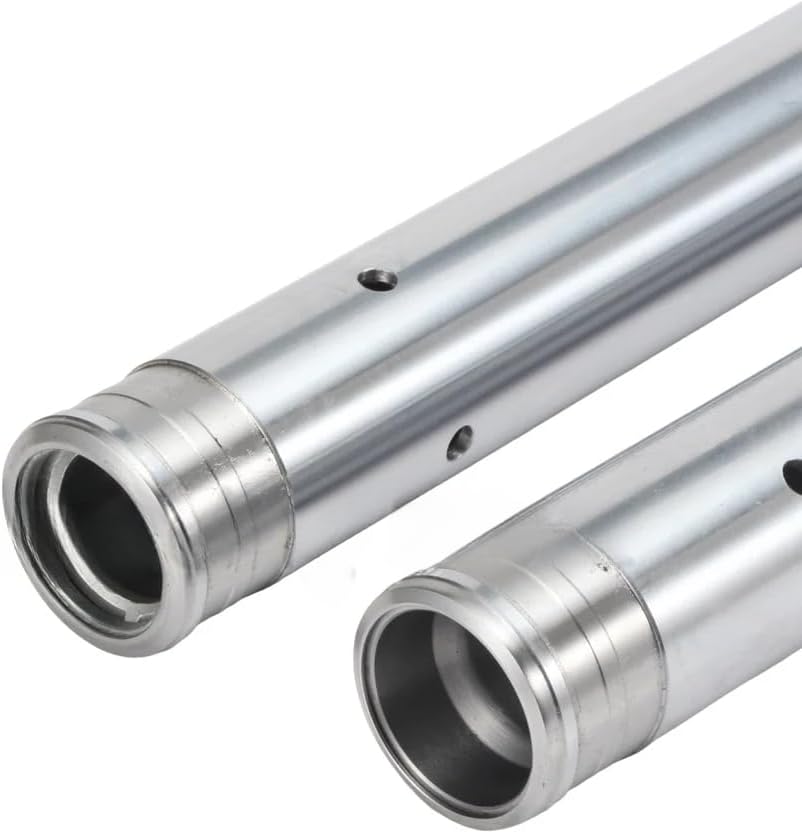 Front Fork Inner Tubes Pipes Stalks Bars Silver Pair Compatible For Honda NM-4 NM4 2014-2018 2015 2016 2017 43X674mm 51410-MJS-J71