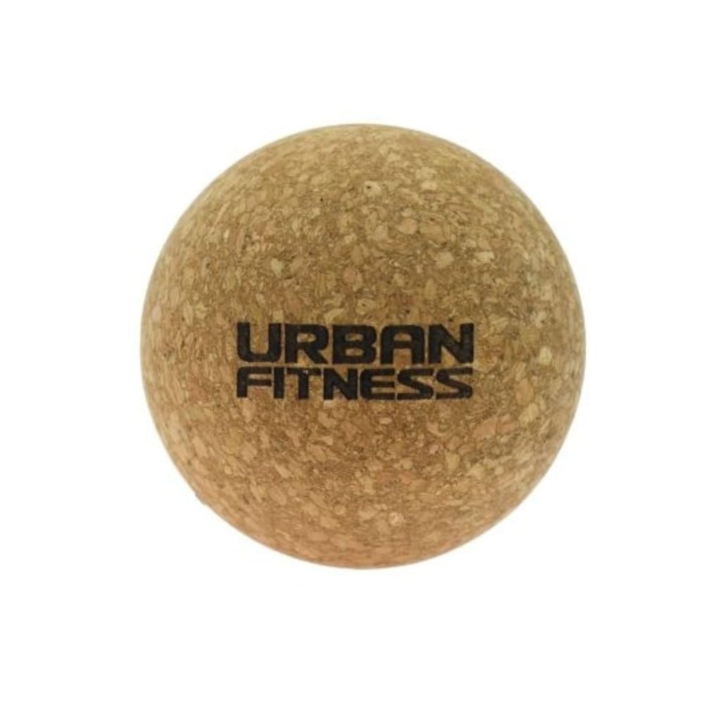 Urban Fitness Cork Massage Ball 8 cm, Natural Cork Trigger Point Therapy Ball for Mobility, Muscle Recovery, Deep Tissue Relief, Myofascial Release Massage Tool