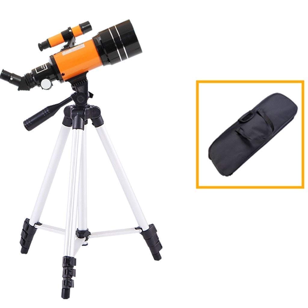 Astronomiczny teleskop refraktorowy z aperturą 70 mm, dobry prezent do obserwacji księżyca i krajobrazu Przenośny teleskop podróżny z plecakiem, stojakiem na smartfona (kolor: pakiet 3)