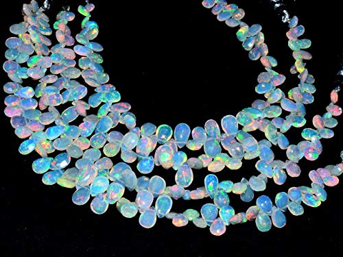 Opale de Welo éthiopienne perles briolette poire pour créer un cadeau unique