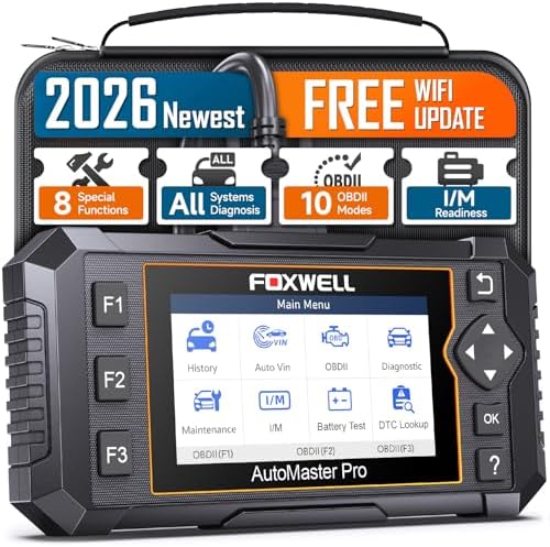 FOXWELL NT624 Elite OBD2 Scanner Upgraded from NT604Elite & NT614Elite Code Reader, All-System OBD2 Scan Tool, 8 Advanced Reset Functions, AutoVIN, Live Data, Lifetime WiFi Free Updates