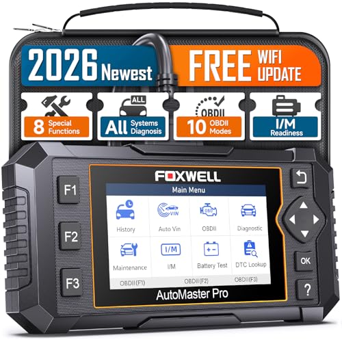2026 FOXWELL NT624 Elite OBD2 Scanner Upgraded from NT614Elite & NT604Elite Code Reader, All-System OBD2 Scan Tool, 8 Advanced Reset Functions, AutoVIN, Live Data, Lifetime WiFi Free Updates