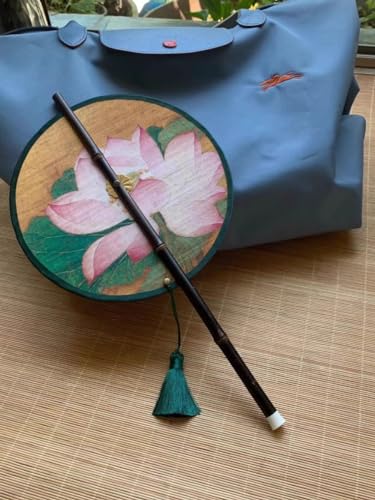 Compartiments d'été pliables en bambou violet 35 cm pour surprendre vos proches